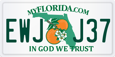 FL license plate EWJJ37