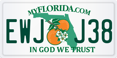 FL license plate EWJJ38