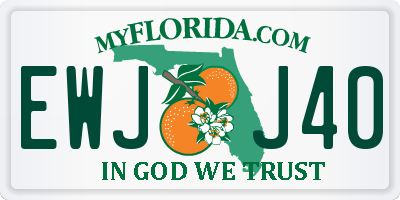 FL license plate EWJJ40