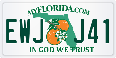 FL license plate EWJJ41