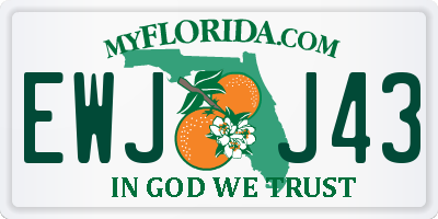 FL license plate EWJJ43