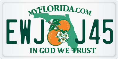 FL license plate EWJJ45