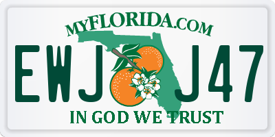 FL license plate EWJJ47