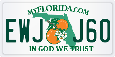 FL license plate EWJJ60