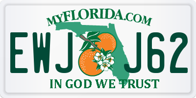 FL license plate EWJJ62