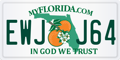 FL license plate EWJJ64