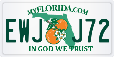 FL license plate EWJJ72