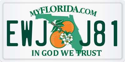 FL license plate EWJJ81