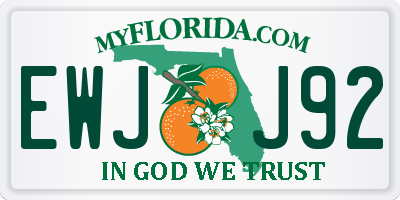FL license plate EWJJ92