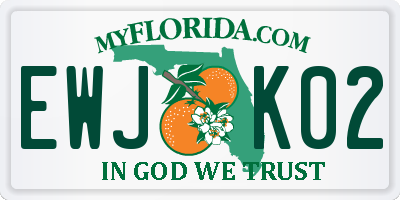 FL license plate EWJK02