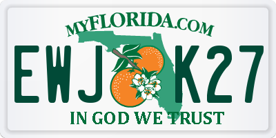 FL license plate EWJK27