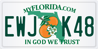 FL license plate EWJK48
