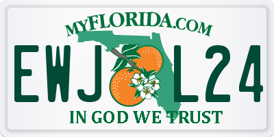 FL license plate EWJL24