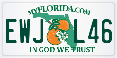 FL license plate EWJL46