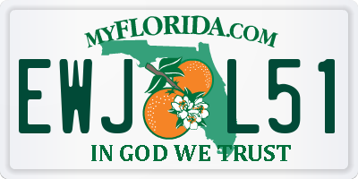 FL license plate EWJL51