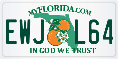 FL license plate EWJL64
