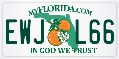 FL license plate EWJL66