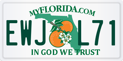 FL license plate EWJL71