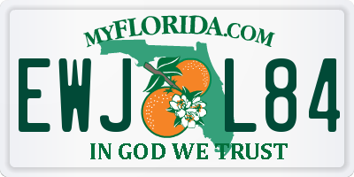 FL license plate EWJL84