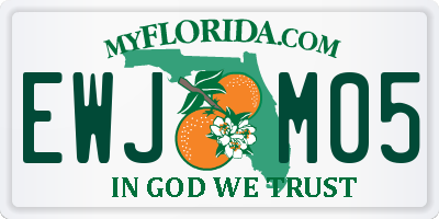 FL license plate EWJM05