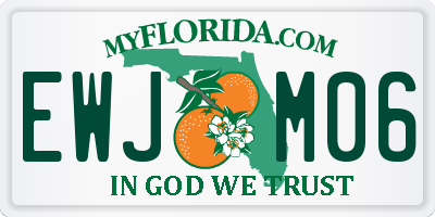 FL license plate EWJM06