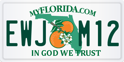 FL license plate EWJM12