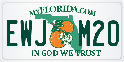 FL license plate EWJM20