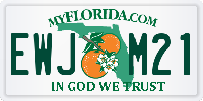 FL license plate EWJM21