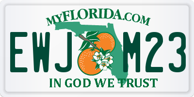 FL license plate EWJM23