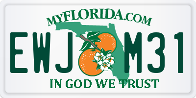 FL license plate EWJM31