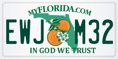 FL license plate EWJM32