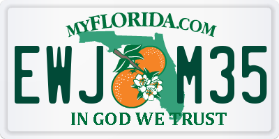 FL license plate EWJM35