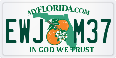 FL license plate EWJM37