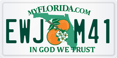 FL license plate EWJM41
