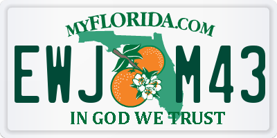 FL license plate EWJM43