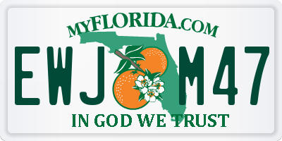 FL license plate EWJM47
