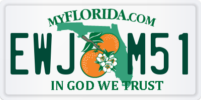 FL license plate EWJM51