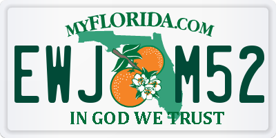 FL license plate EWJM52