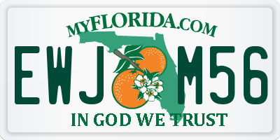 FL license plate EWJM56