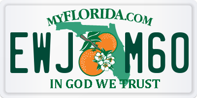 FL license plate EWJM60