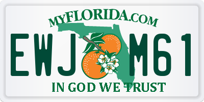 FL license plate EWJM61