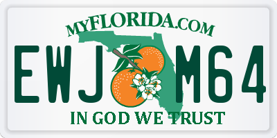 FL license plate EWJM64