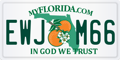 FL license plate EWJM66