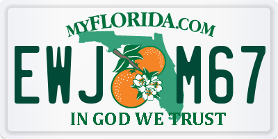 FL license plate EWJM67