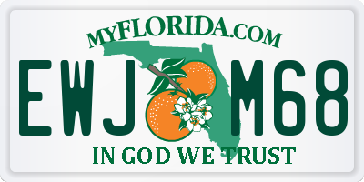 FL license plate EWJM68