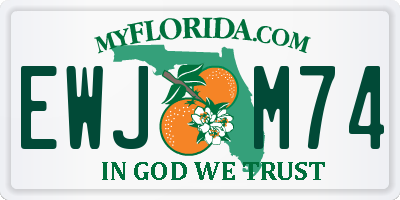 FL license plate EWJM74