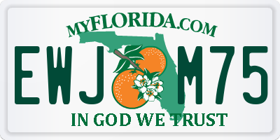 FL license plate EWJM75