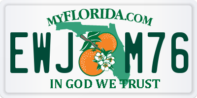 FL license plate EWJM76