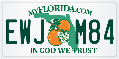 FL license plate EWJM84