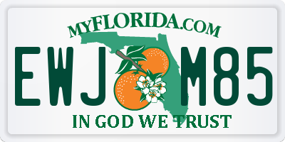 FL license plate EWJM85